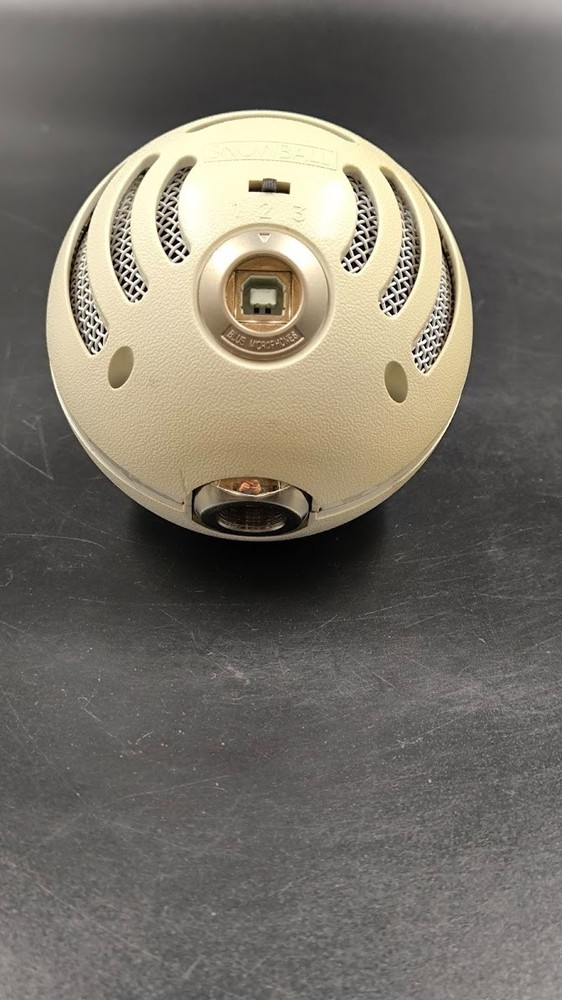 Blue Snowball USB Microphone Used Working White