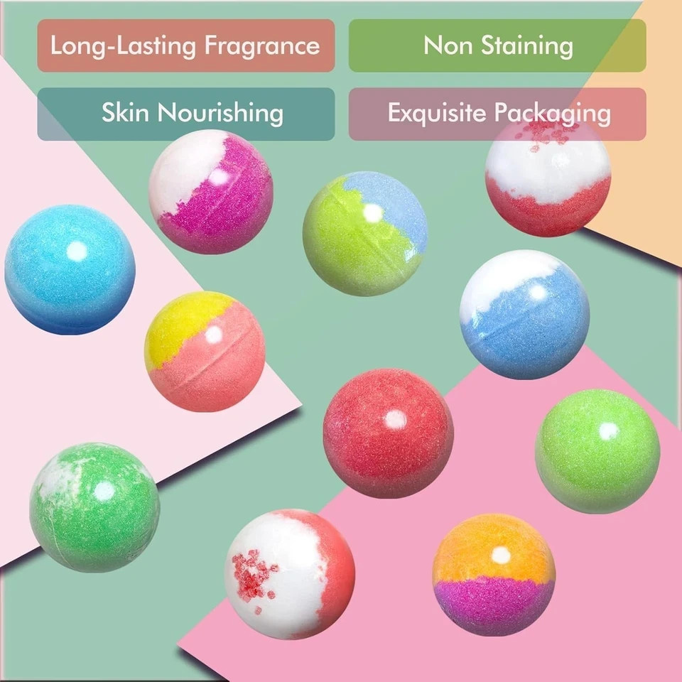 Bath Bombs for Kids with Surprise Inside, 20 Pack Handmade Bath Bomb Gift Set...