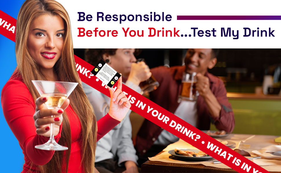 Test My Drink Or Beverage. Test GHB and Ketamine. 10 Strips - 20 Tests.