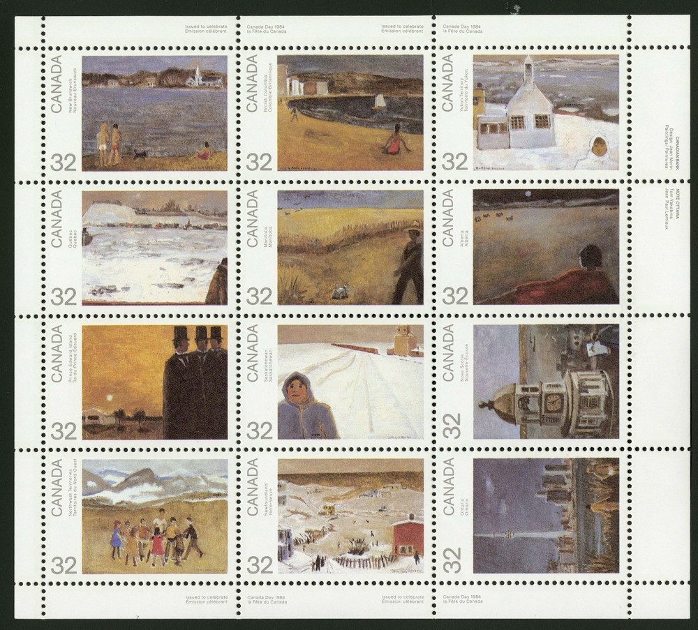 Canada   1984   Unitrade # 1027a    Mint Never Hinged Sheet