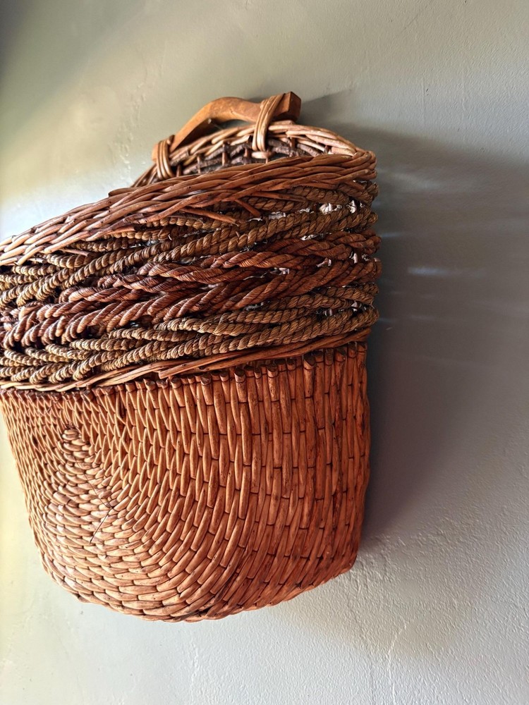 Woven Rattan Wall Hanging Basket