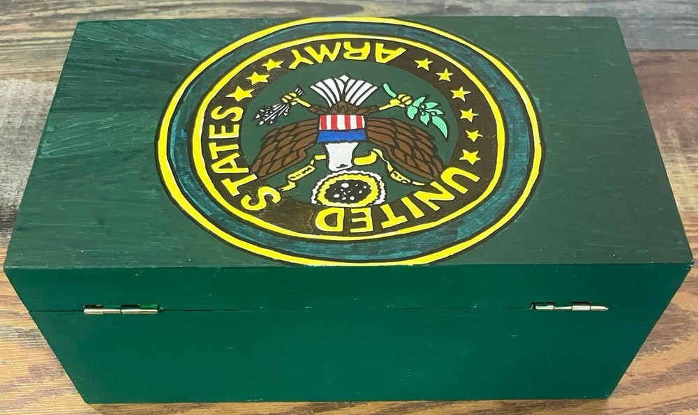 U.S. Army Hand Painted Ammo Box