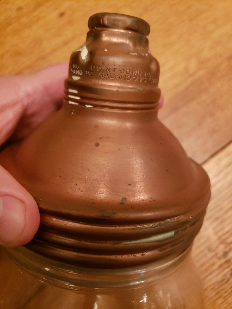 Vintage Benjamin Copper Topped Pendants