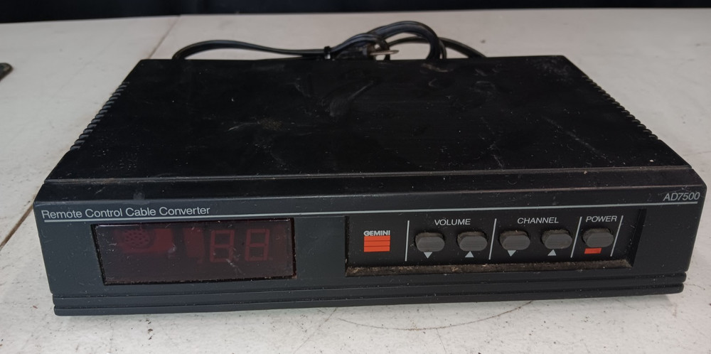 Gemini Cable Converter/Tuner AD 7500