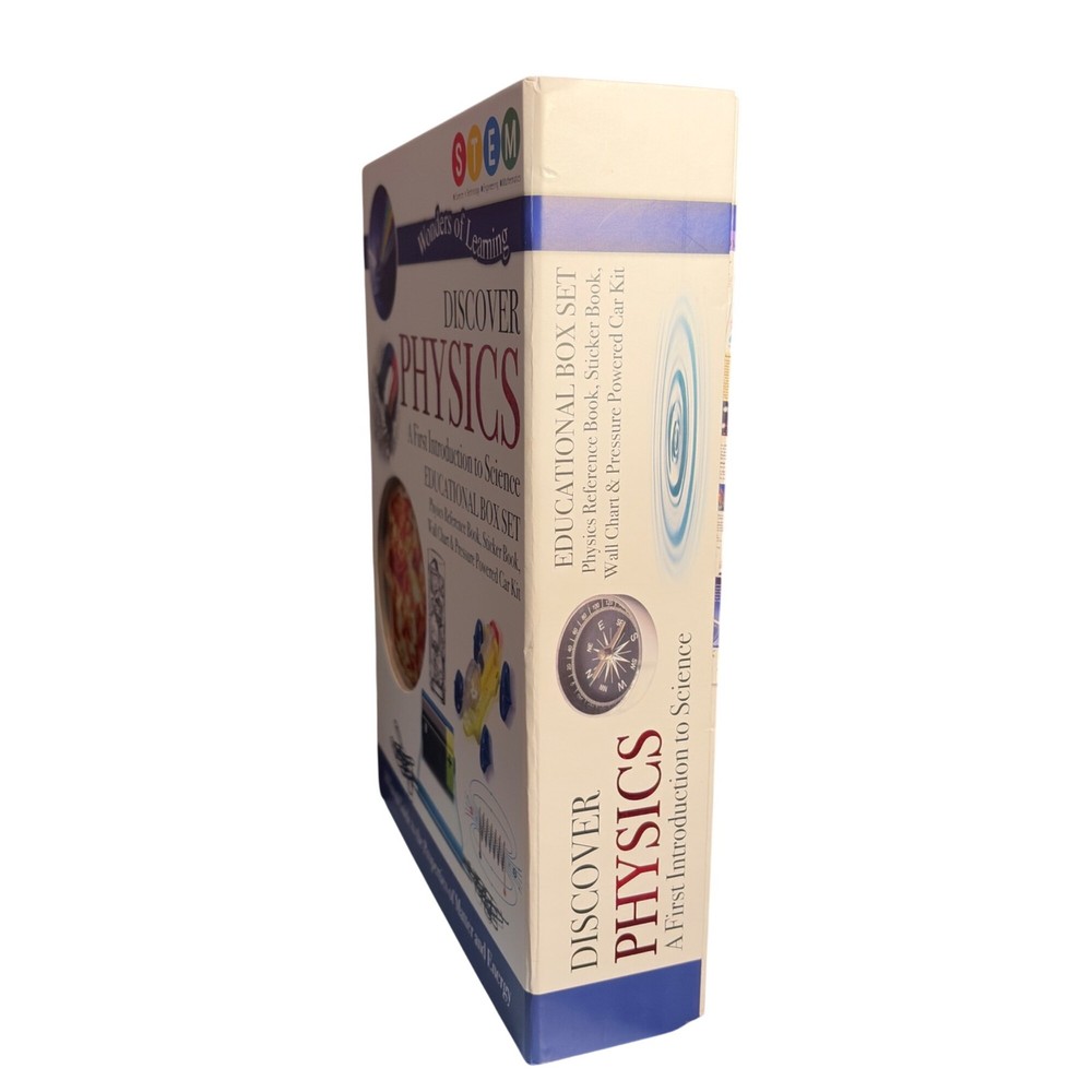 Educational Box Set Kids STEM Learning Kit Reference Book Stickers Wall Chart