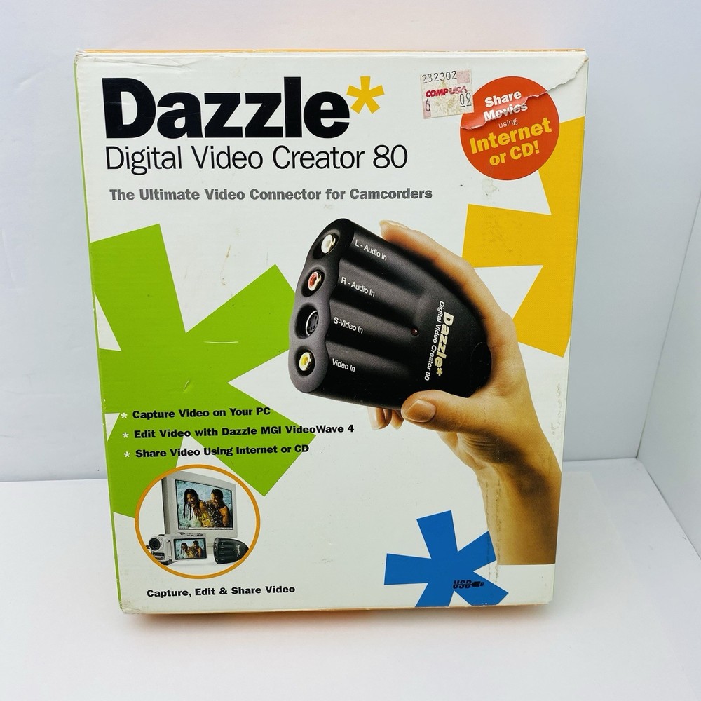 Dazzle Digital Video Creator 80 Includes Installation Disc & Guide