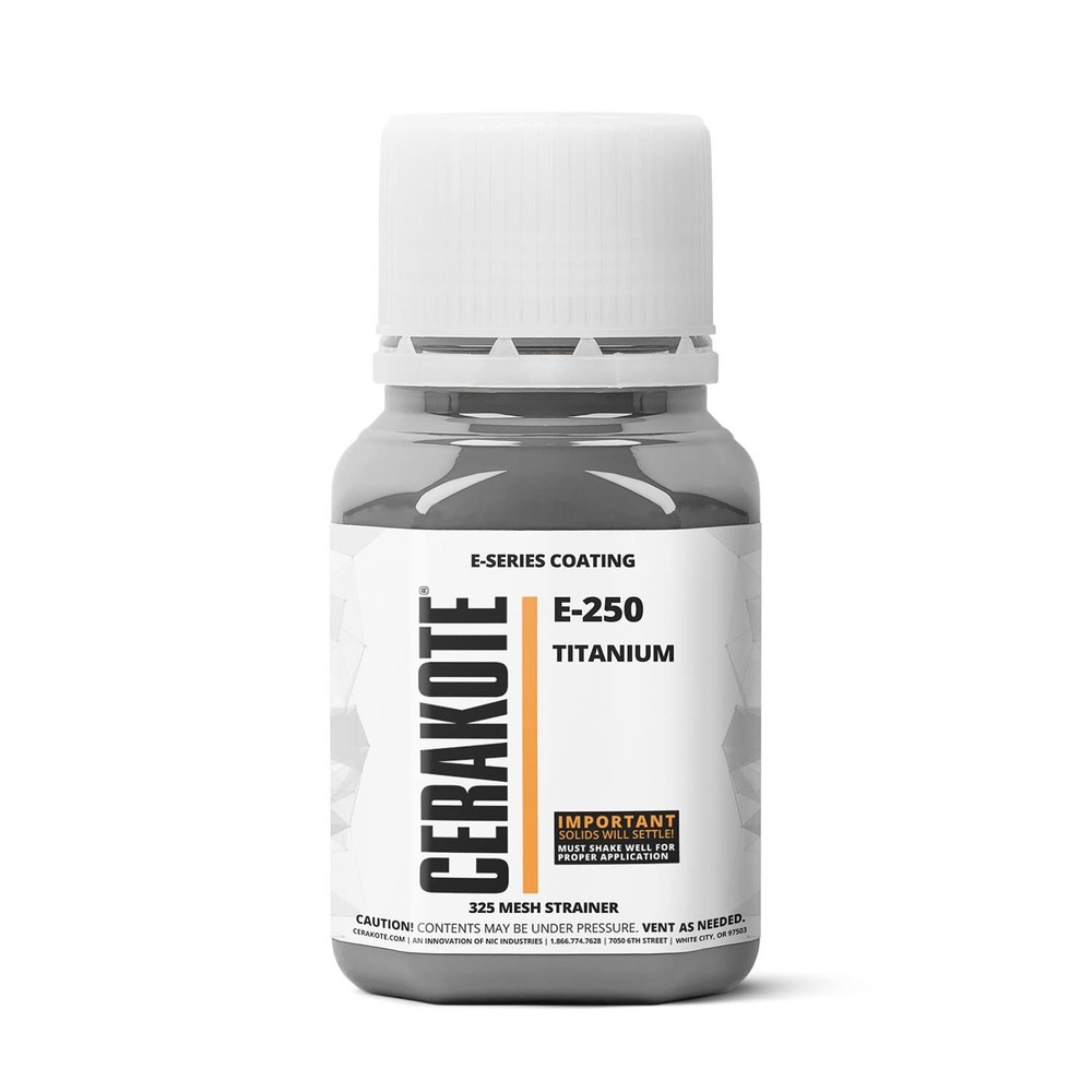 CERAKOTE® E-SERIES Oven Cure Coating with Part B E-250Titanium (4oz)