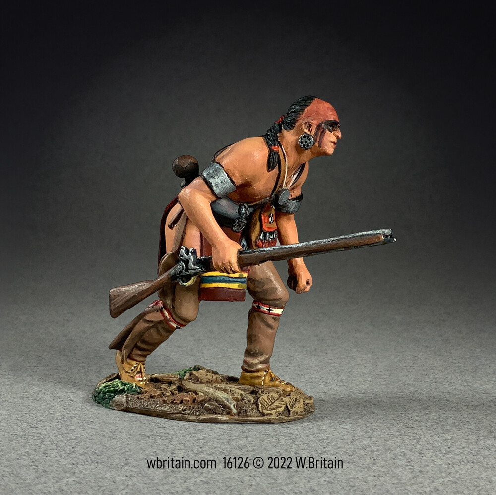 W.Britain 16126 Native Warrior Advancing in a Crouch (Britains)