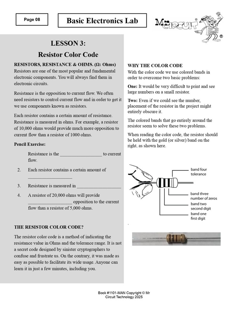 MC1-WS-01 Mr Circuit Basic Electronics Learning Workshop