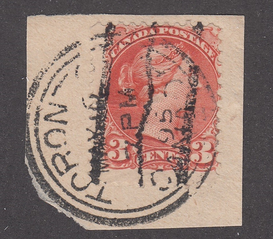 Canada Bar Precancel R-41-V, Rare Dated