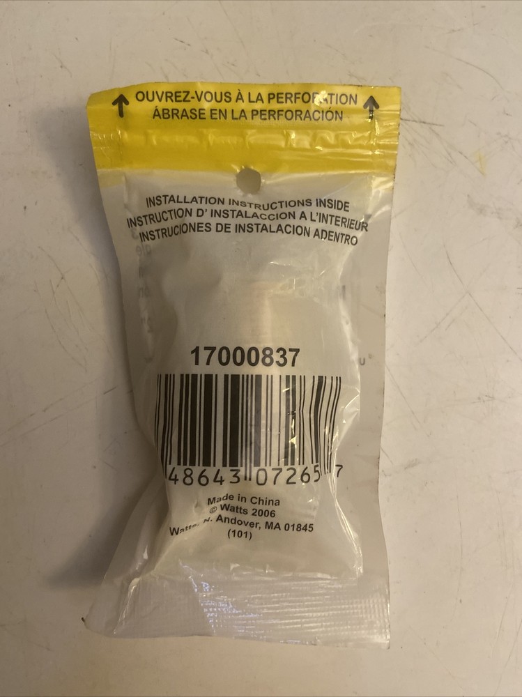 Watts A-837 Brass Pipe Nipple 1/2" MIP X 2”
