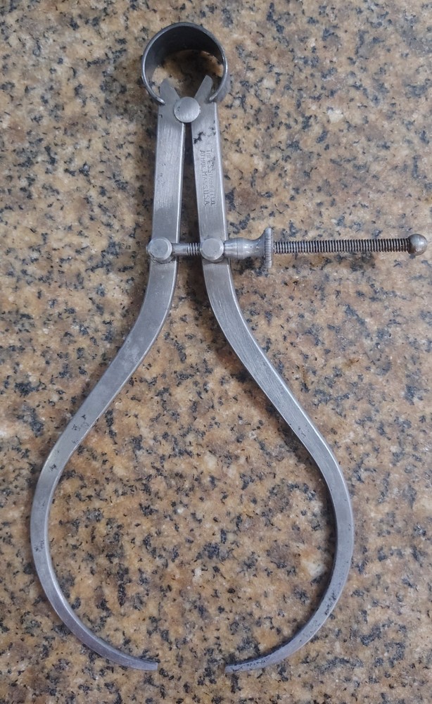 🗽 VINTAGE STARRETT TOOL 6" OD CALIPER
