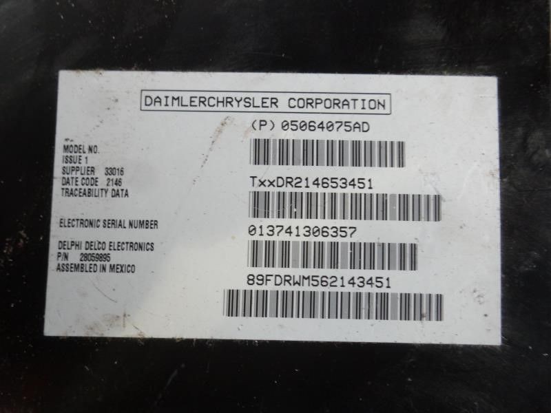 COMPASS 2007 Electrical, Misc 8146426