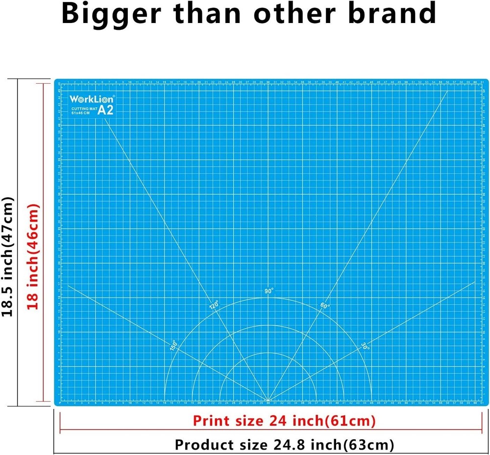 Versatile 18'' x 24'' Gridded Cutting Mat - Eco-Friendly, Self-Healing Design