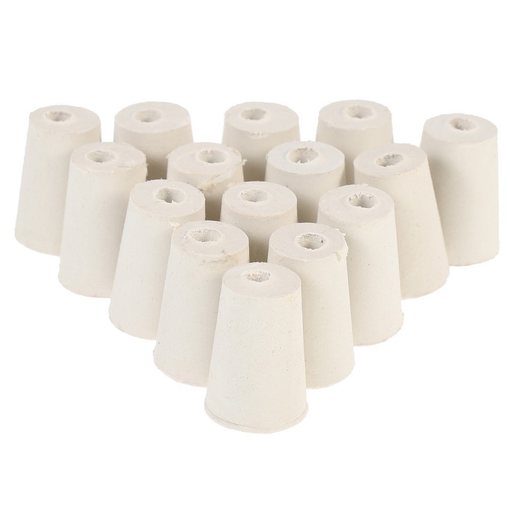 15 Pcs Rubber Stops Plug Stopper Bottle Bung Laboratory Sealing Tools