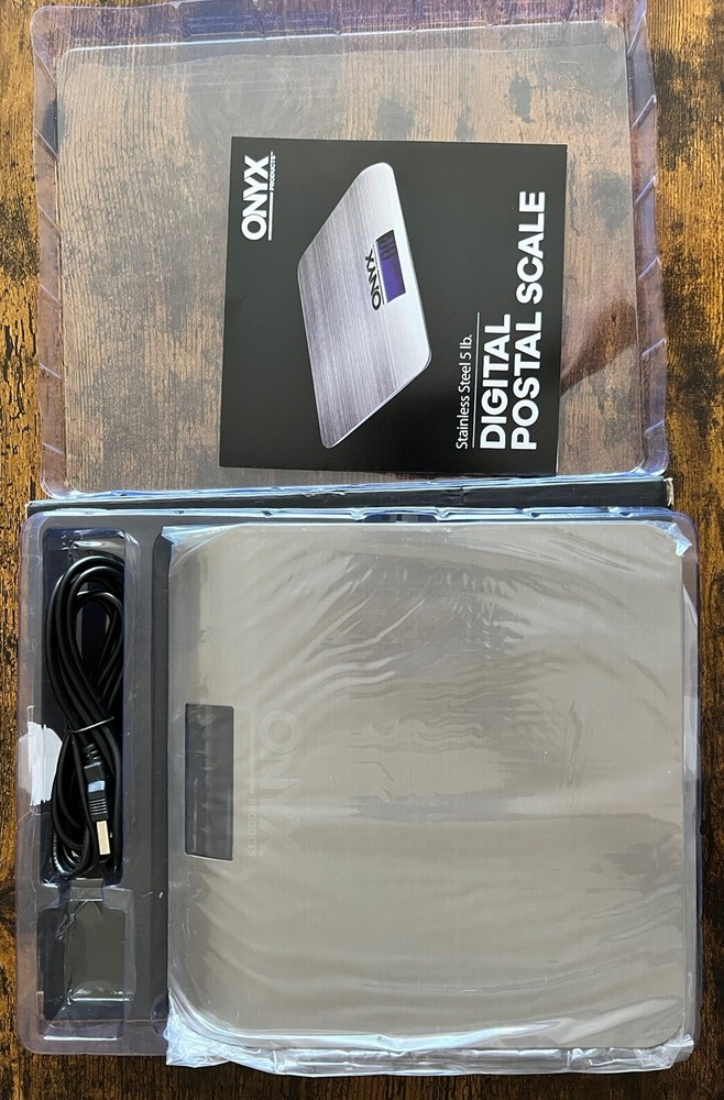 ONYX Digital Postal Scale, model 0224710, 5 lb capacity. USB POWERED