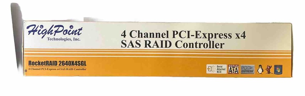 HighPoint RocketRAID 2640X4 SGL PCI-Express x4 SATA / SAS Controller Card