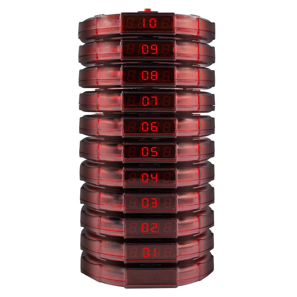 Reliable Wireless Restaurant Pager Queue Buzzer Paging System Fast Shipping