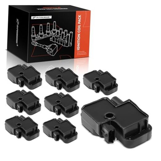 Engine Ignition Coil Pack Compatible with Mercedes-Benz E430 E500, CL500 Black