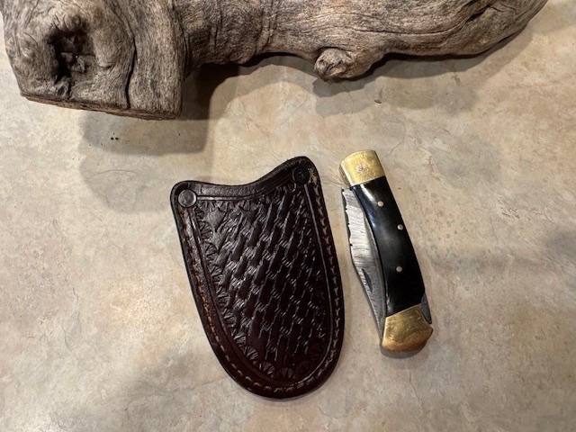Replacement Leather knife sheath with belt attachment (Sheath only)