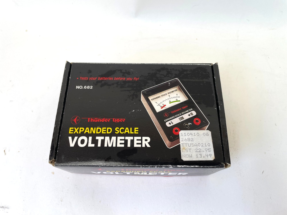 Thunder Tiger RC Expanded Scale Voltmeter – 4.8 V/9.6 V Tester