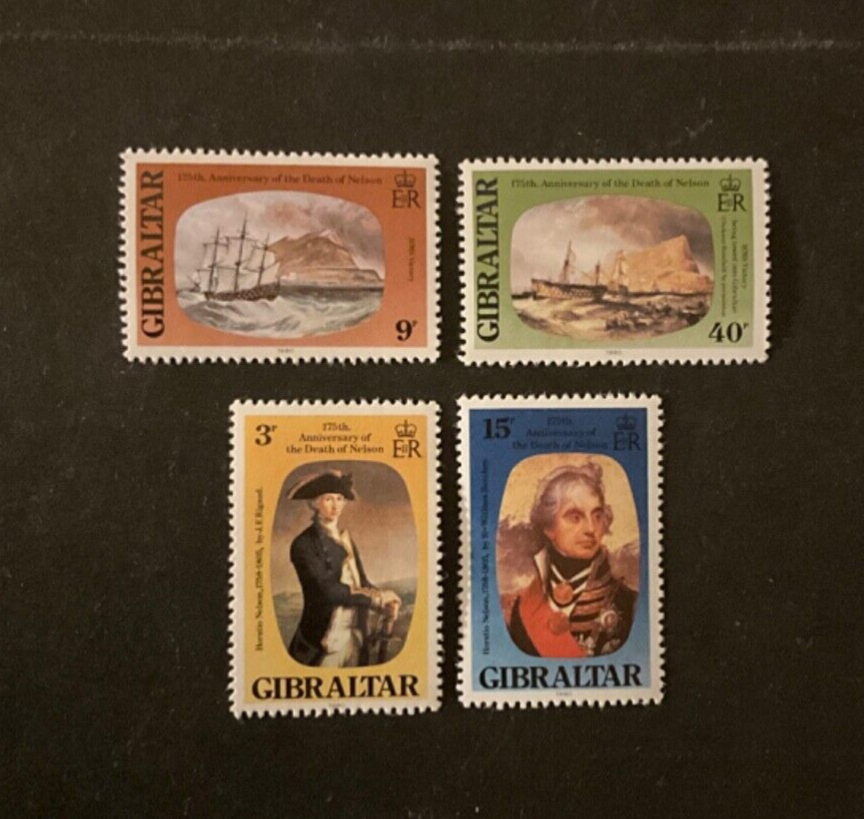 Gibraltar Scott #394-7 never hinged