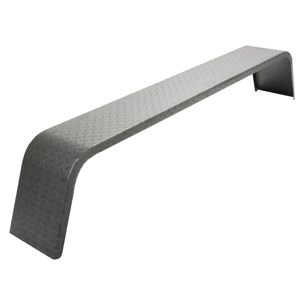 (2)- Steel Diamond Tread Plate Tandem Axle Trailer Fenders 10-1/4"x72-7/8"x13"