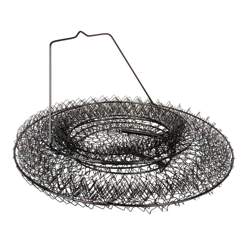 (2 pack) 13" Collapsible Fish Basket，Anodized wire structure