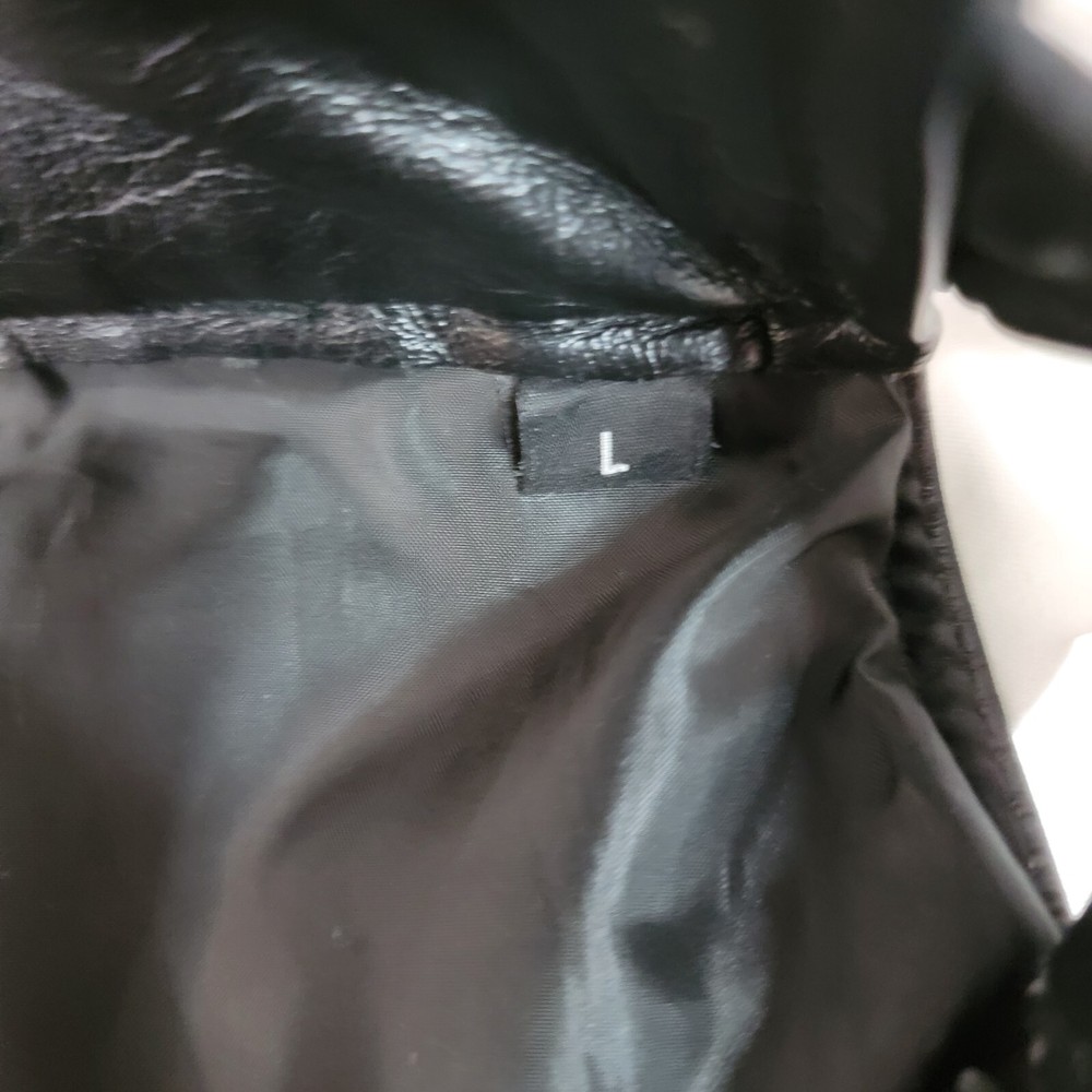 MOTORCYCLE LEATHER CHAPS UNIK Mens Size L Pre Owned