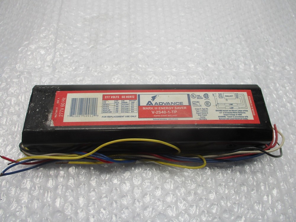 ADVANCE V-2S40-1-TP BALLAST UNMP