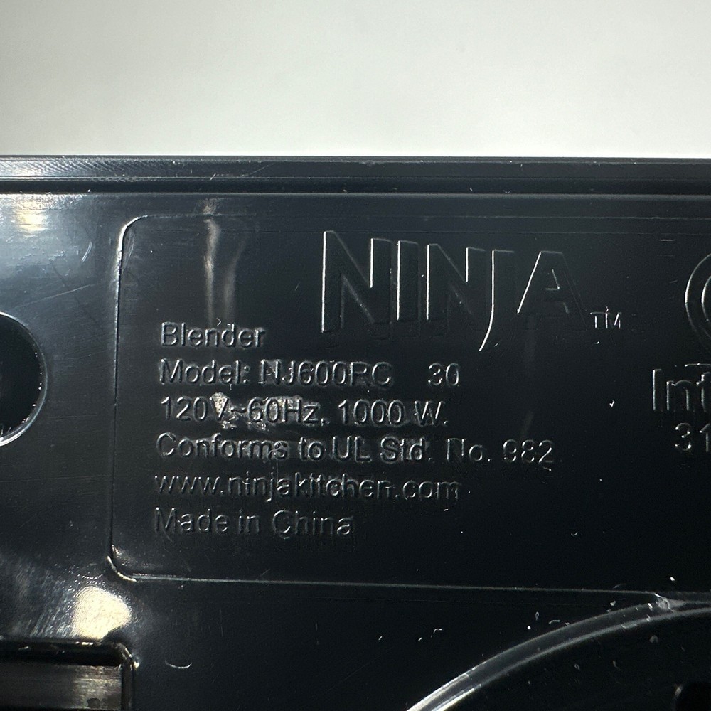Ninja NJ600 Base Only Blender Processor Tested Works