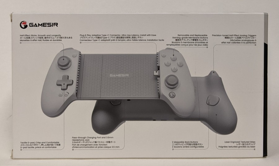 GameSir G8+ Plus USB-C Mobile Controller MFi iPhone 15/16 Android 2 Back Gray