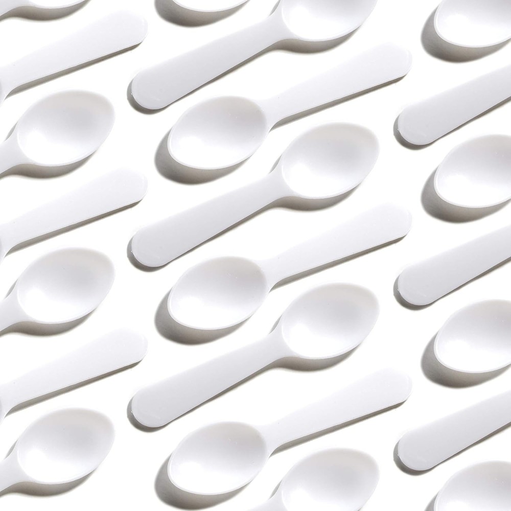 Extra Sturdy,  500ct Plastic Tasting Spoons. Disposable Mini