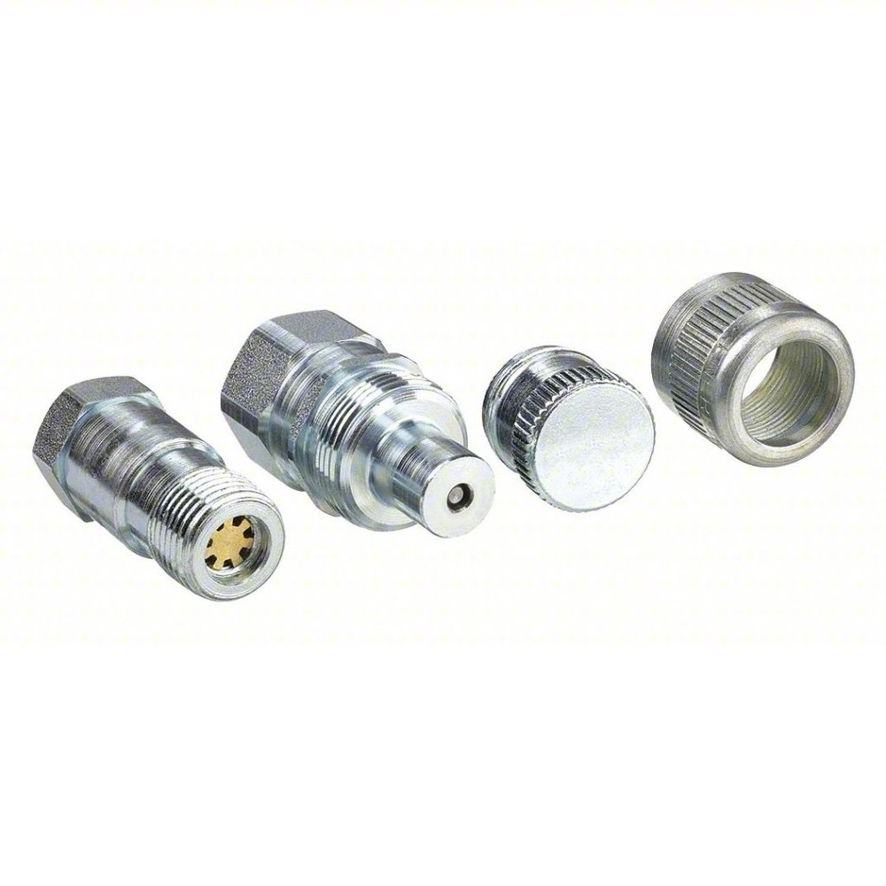 A604, Regular Hydraulic 3/8” Spee-D-Coupler, Complete Set