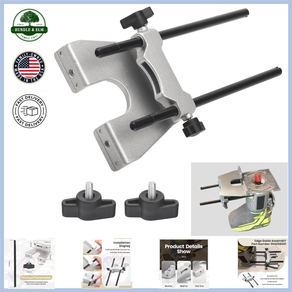 Edge Guide Assembly for 18V Trim Routers, Compatible with Multiple Models