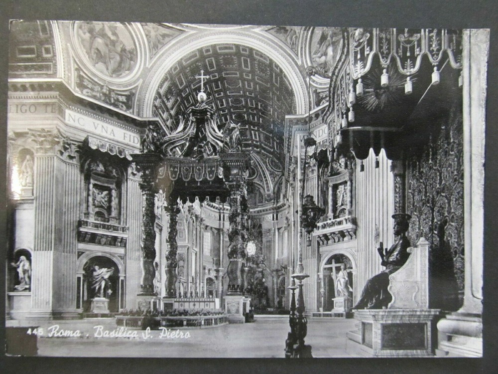 4792 Postcard Rome St. Peter's Basilica Used