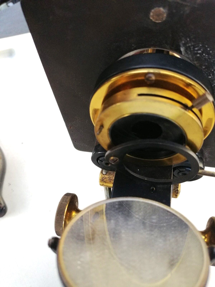 2 ANTIQUE BRASS WATSON MICROSCOPES KIMA AND SERVICES