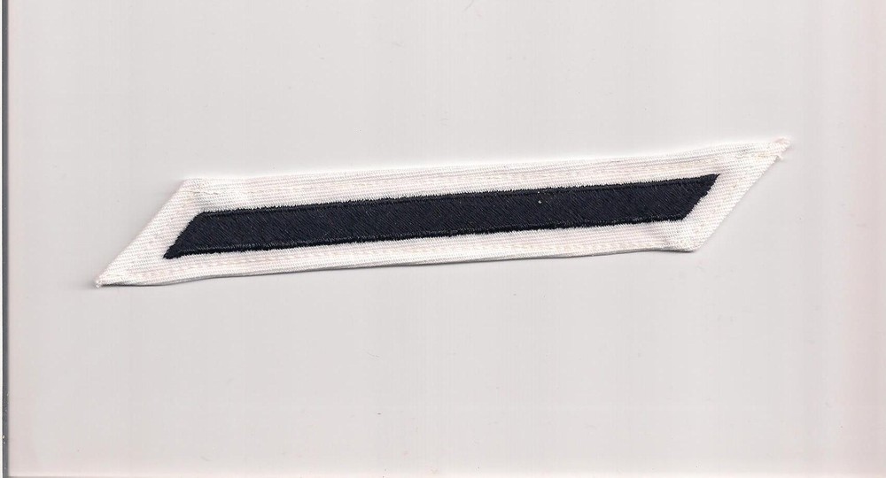 NAVY SERVICE HASHMARKS FOR 4 YEARS SERVICE -  BLACK ON WHITE