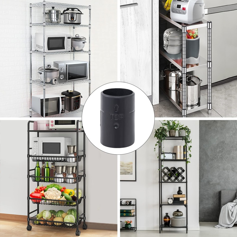 72 Pcs Wire Shelf Clips 1 Inch Post Lock Replacement