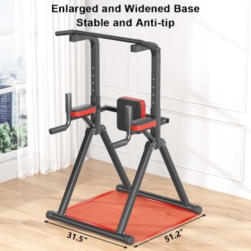 Foldable Power Tower, Adjustable Multifunction Pull Up Bar Tower Station,