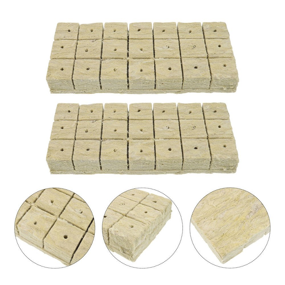 42 Pcs Hydroponic Growth Medium Clone Cubes Cultivation Nursery Block