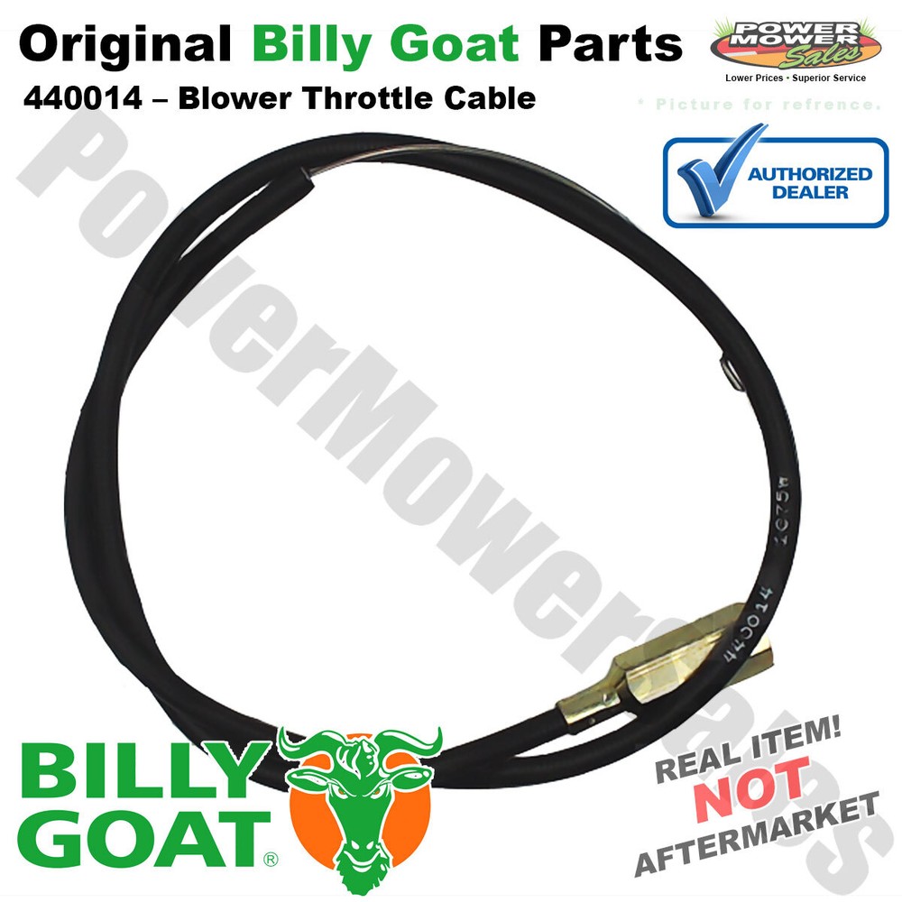 Genuine Billy Goat Blower Throttle Cable for Leaf Blowers / 440014