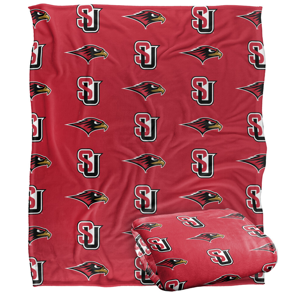 Seattle University Logo Pattern Silky Touch Super Soft Throw Blanket