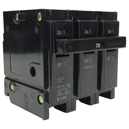 Thomas & Betts TB370 Circuit Breaker type TB, 3P, 3PH, 70A, 240V
