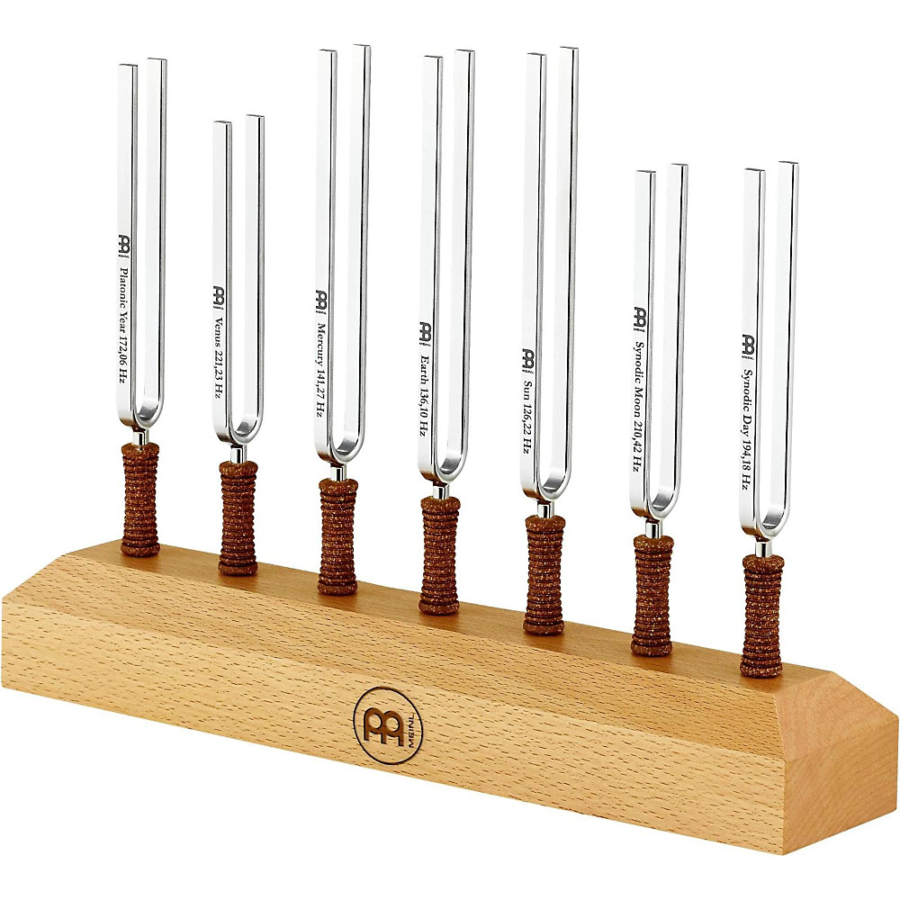 Meinl Sonic Energy Solid Beech Wood Tuning Fork Holder 7 Forks LN
