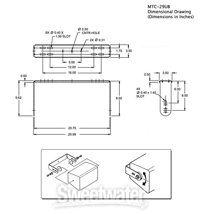 JBL MTC-29UB U Bracket for Control 29AV