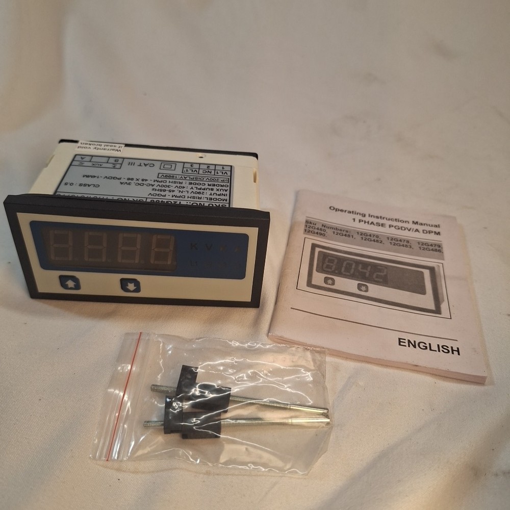 Digital Panel Meter Digital Panel Meter, AC Volt DPMPGDV 12G486