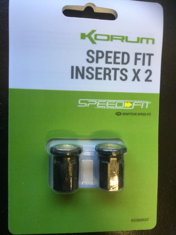 KORUM SPEED FIT ADAPTOR INSERTS X 2 - FISHING ACCESSORY