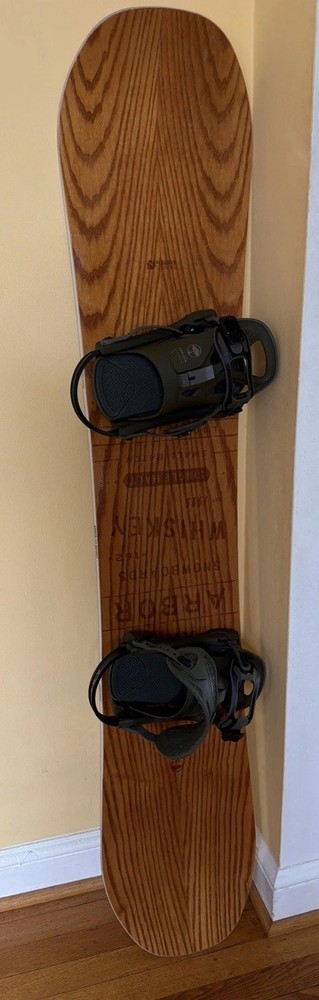 Arbor Whiskey 162 Wide Snowboard & Hemlock Bindings Large
