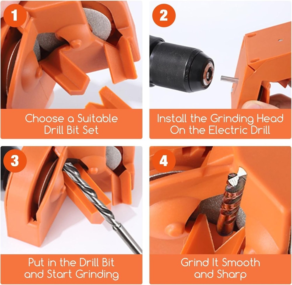 Multipurpose Drill Bit Sharpener: Compact Design for All Types of Drill Bits